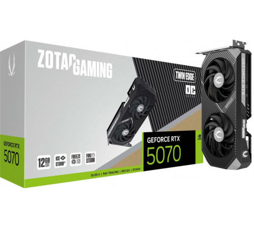 Видеокарта ZOTAC Gaming GeForce RTX 5070 Twin Edge OC ZT-B50700H-10P