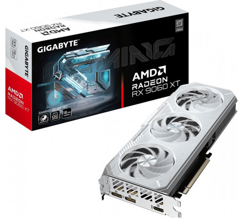 Видеокарта Gigabyte Radeon RX 9060 XT Gaming OC Ice 16G GV-R906XGAMINGOCICE-16GD