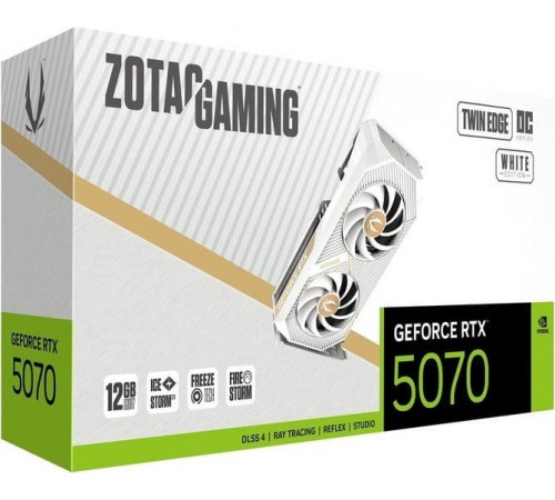 Видеокарта ZOTAC Gaming GeForce RTX 5070 Twin Edge OC White Edition ZT-B50700Q-10P