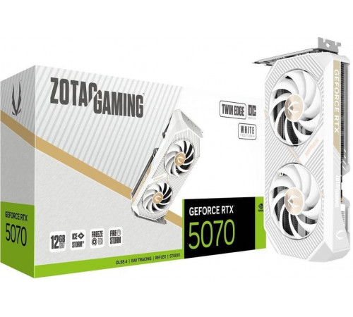 Видеокарта ZOTAC Gaming GeForce RTX 5070 Twin Edge OC White Edition ZT-B50700Q-10P