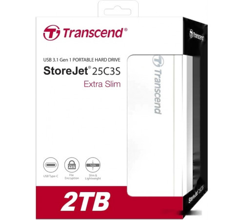 Внешний жёсткий диск Transcend StoreJet 25C3S TS2TSJ25C3S 2TB