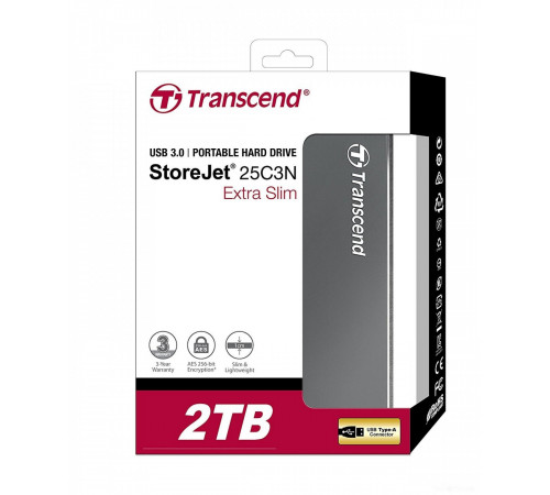 Внешний жёсткий диск Transcend StoreJet 25C3 2TB [TS2TSJ25C3N]