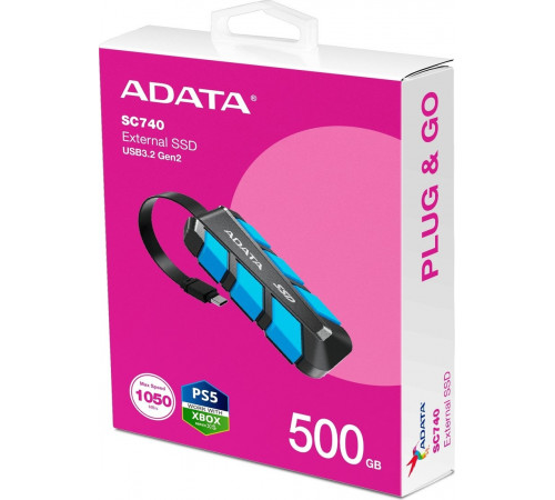 Внешний жёсткий диск A-Data SC740 500GB SC740-500G-CBU