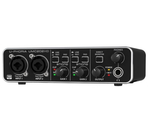 Звуковая карта Behringer U-PHORIA UMC202HD