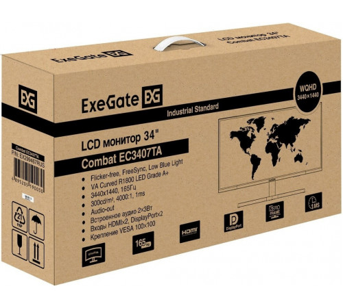 Монитор Exegate Combat EC3407TA EX299467RUS