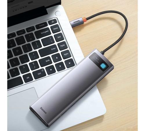 USB-хаб Baseus Metal Gleam Series 12-in-1 Multifunctional Type-C Hub Docking Station WKWG020213