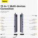 USB-хаб Baseus Metal Gleam Series 12-in-1 Multifunctional Type-C Hub Docking Station WKWG020213