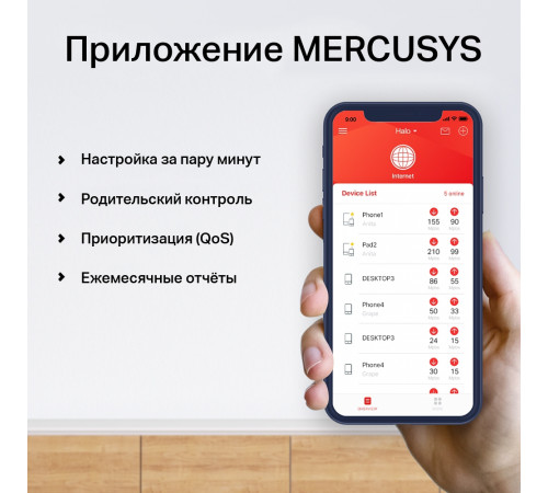 Беспроводной маршрутизатор Mercusys Halo H50G (2 шт)