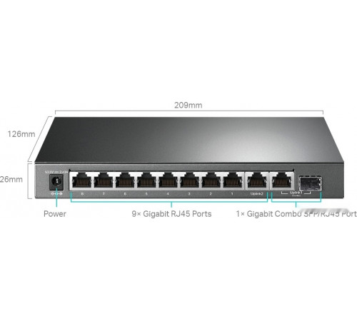 Коммутатор TP-Link TL-SG1210MPE