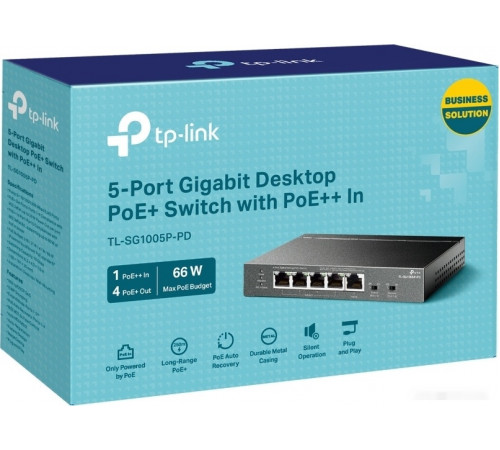 Коммутатор TP-Link TL-SG1005P-PD М1