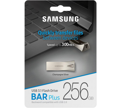 USB Flash Samsung BAR plus 256Gb (Silver)