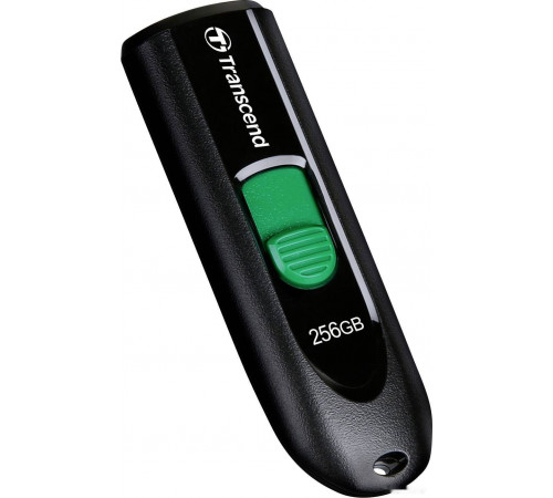 USB Flash Transcend JetFlash 790C 256GB (черный/зеленый)