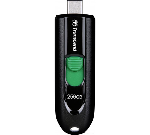 USB Flash Transcend JetFlash 790C 256GB (черный/зеленый)