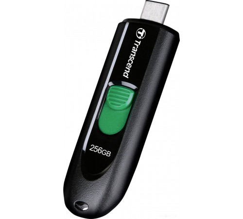 USB Flash Transcend JetFlash 790C 256GB (черный/зеленый)