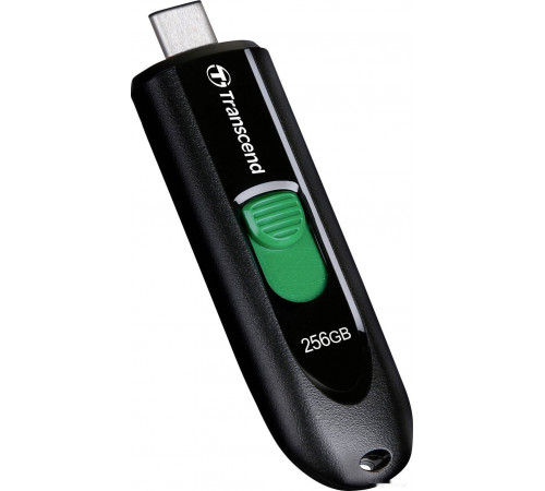 USB Flash Transcend JetFlash 790C 256GB (черный/зеленый)