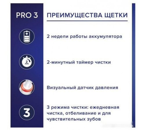 Электрическая зубная щетка Oral-B PRO Series 3 3500 D505.513.3X (черный)