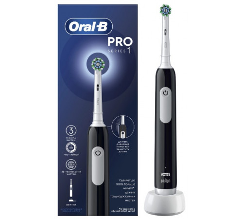 Электрическая зубная щетка Oral-B Pro Series 1 500 Black Edition D305.513.3