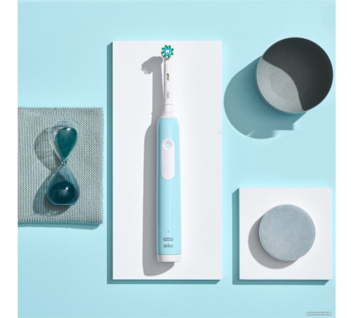 Электрическая зубная щетка Oral-B Pro Series 1 D305.523.3H (2 шт, черный/бирюзовый)