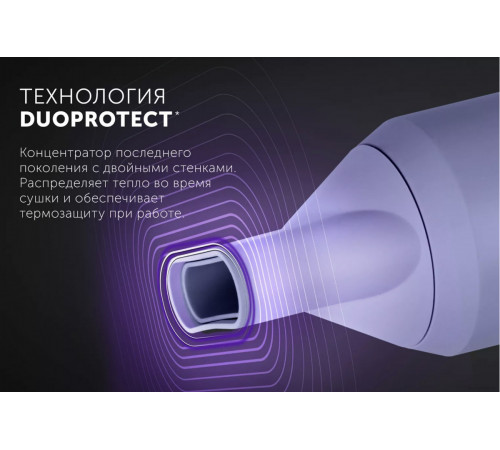 Фен Polaris PHD 2044Ti Quattro Ionic (лаванда)
