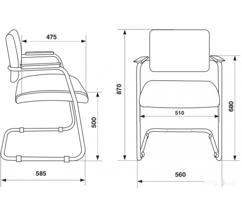 Офисное кресло Бюрократ CH-271N-V/SL/BLACK (черный)