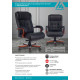 Офисное кресло Бюрократ T-9926WALNUT (черный)