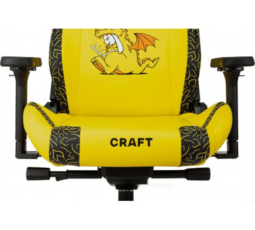 Офисное кресло Knight Craft Dragon (желтый экокожа)