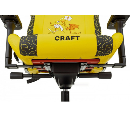 Офисное кресло Knight Craft Dragon (желтый экокожа)