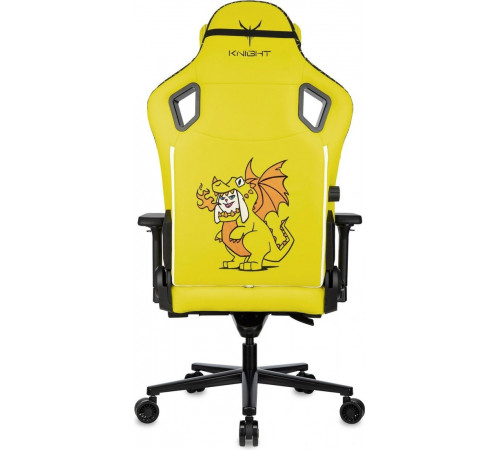 Офисное кресло Knight Craft Dragon (желтый экокожа)