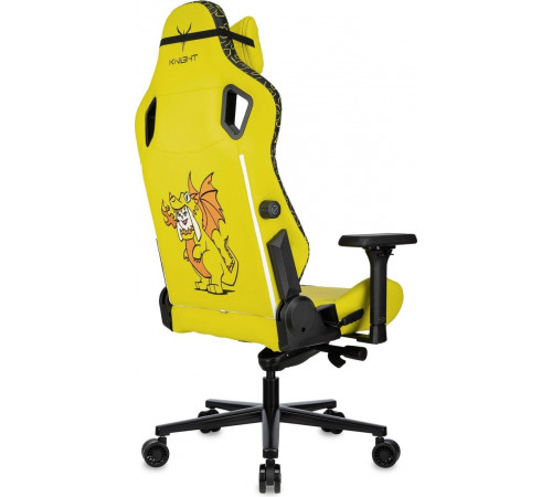 Офисное кресло Knight Craft Dragon (желтый экокожа)