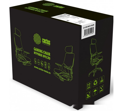 Офисное кресло Cactus CS-CHR-MC01-BLBK (черный/синий)