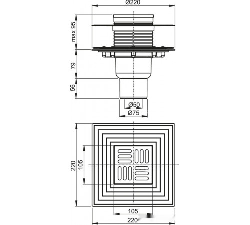 Сифон Alcaplast APV4344
