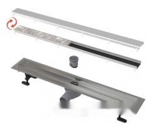 Сифон Alcaplast APZ13-DOUBLE9-650 (с решеткой)