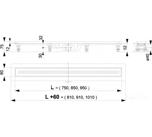 Сифон Alcaplast APZ9-650M