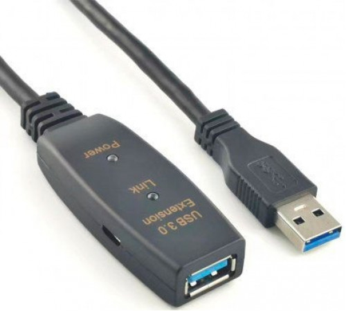 Удлинитель KS-IS KS-776-20 USB Type-A (20 м, черный)