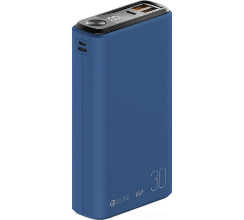 Портативное зарядное устройство Olmio QS-30 30000mAh (темно-синий)