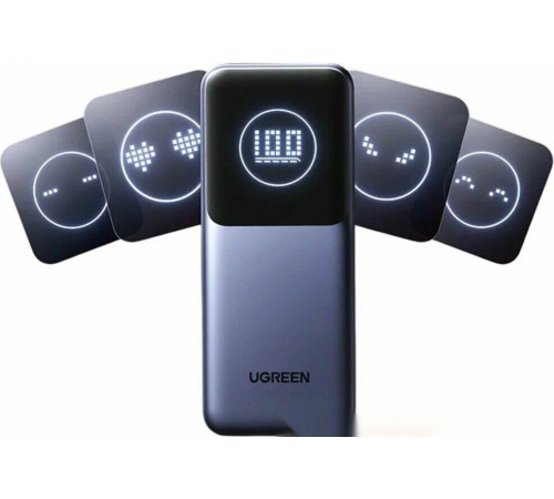 Портативное зарядное устройство Ugreen PB723 20000mAh (серый)