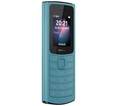 Кнопочный телефон Nokia 110 4G Dual SIM (бирюзовый)