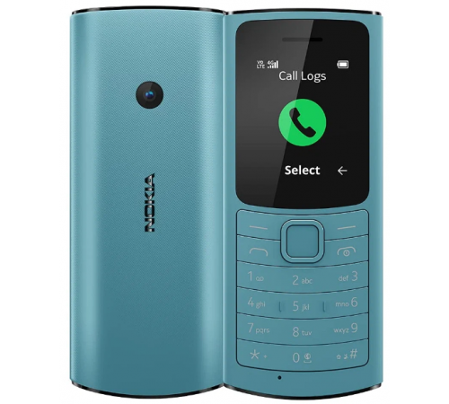 Кнопочный телефон Nokia 110 4G Dual SIM (бирюзовый)