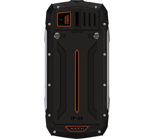 Телефон MAXVI R10 (черный/оранжевый)