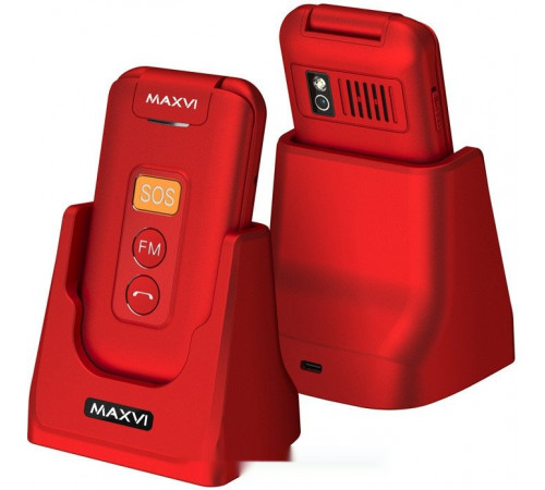 Телефон MAXVI E5 up (красный)