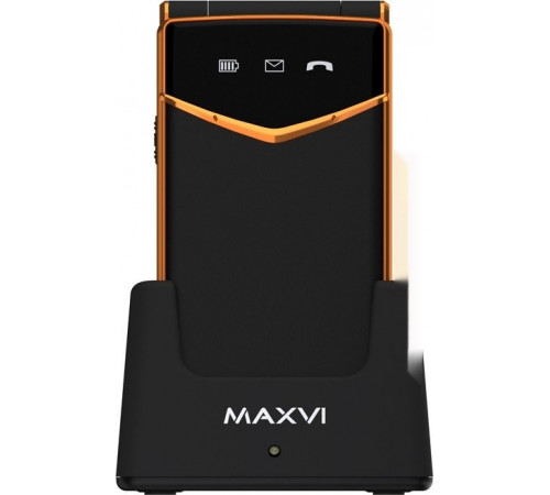 Телефон MAXVI E11ds (черный/золотистый)