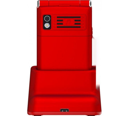 Телефон MAXVI E11ds (красный/серебристый)
