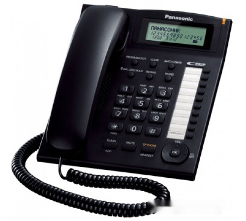Проводной телефон Panasonic KX-TS2388RUB (черный)