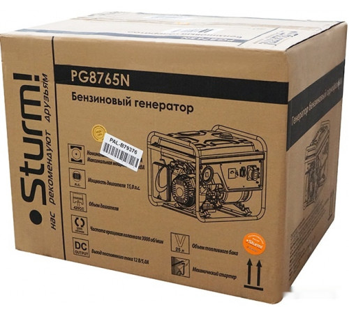 Генератор Sturm PG8765N