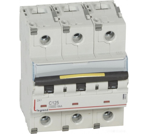 Выключатель автоматический Legrand DX3 3P C 125A 16kA 4.5M 409282