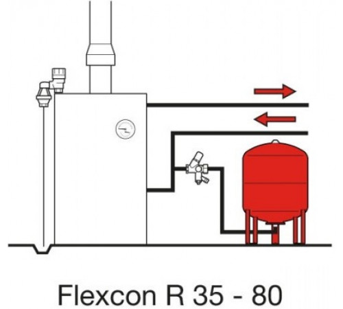Расширительный бак Flamco Flexcon R 80