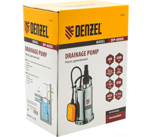 Дренажный насос Denzel DP600X
