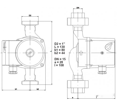 Циркуляционный насос IMP Pumps GHN 15/40-130