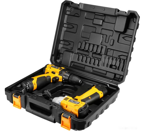 Набор инструментов Deko SET 063-4107 (шуруповерт, винтоверт, 2 АКБ, кейс)
