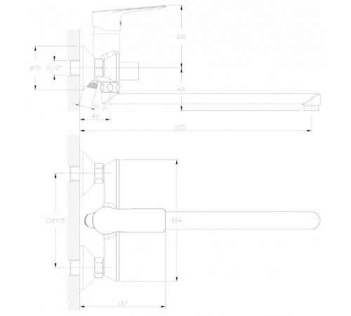 Смеситель Rossinka Silvermix RS27-33